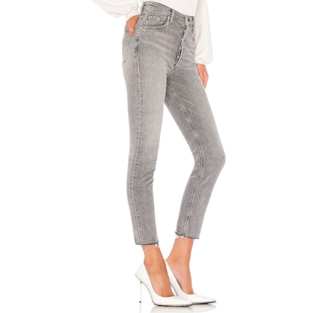 Agolde Nico High Rise Jean Frayed bottom